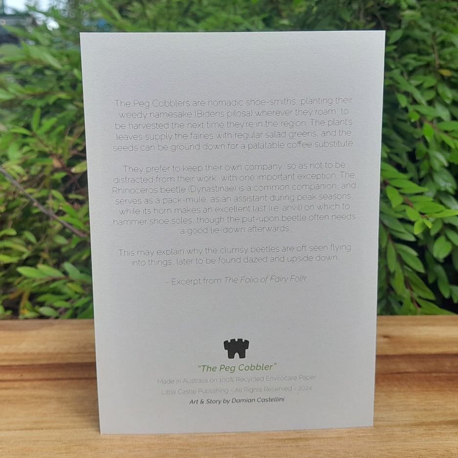 The Peg Cobbler - Eco-friendly greeting card