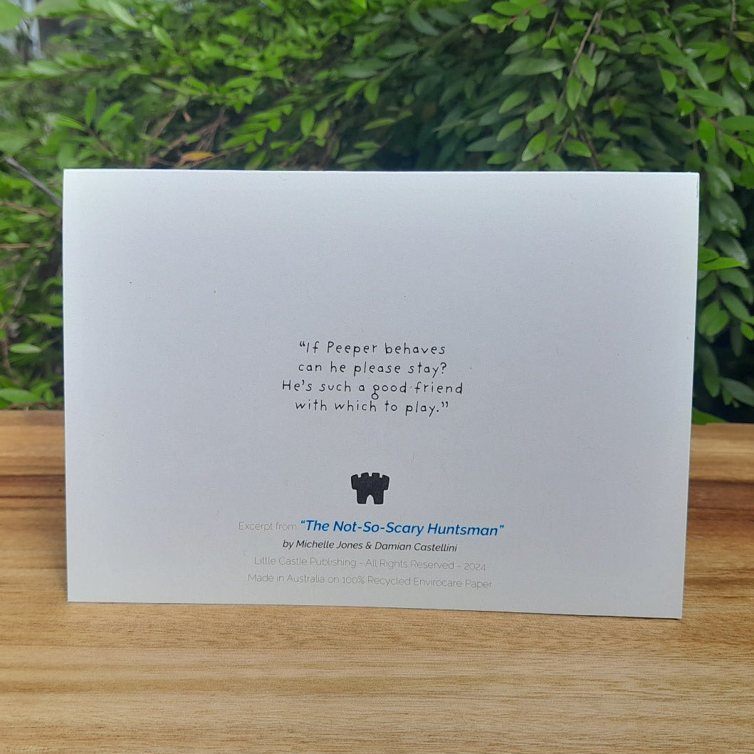 Spider adventure - Eco-friendly greeting card