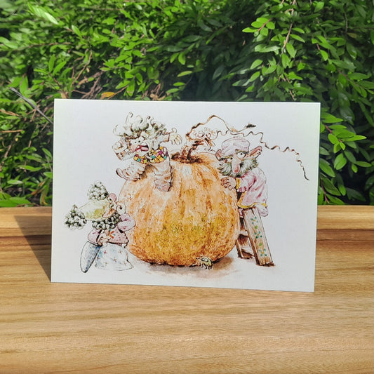 The pumpkin inspectors - Eco-friendly greeting card