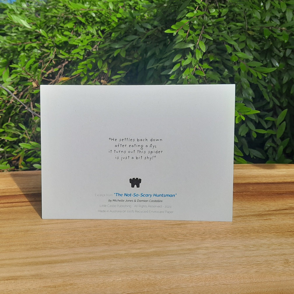 Spider tea party - Eco-friendly greeting card