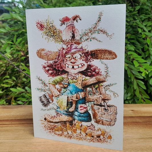 Dee Dee the DIY dwarf - Eco-friendly greeting card