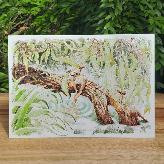 The Tallowwood elf - Eco-friendly greeting card