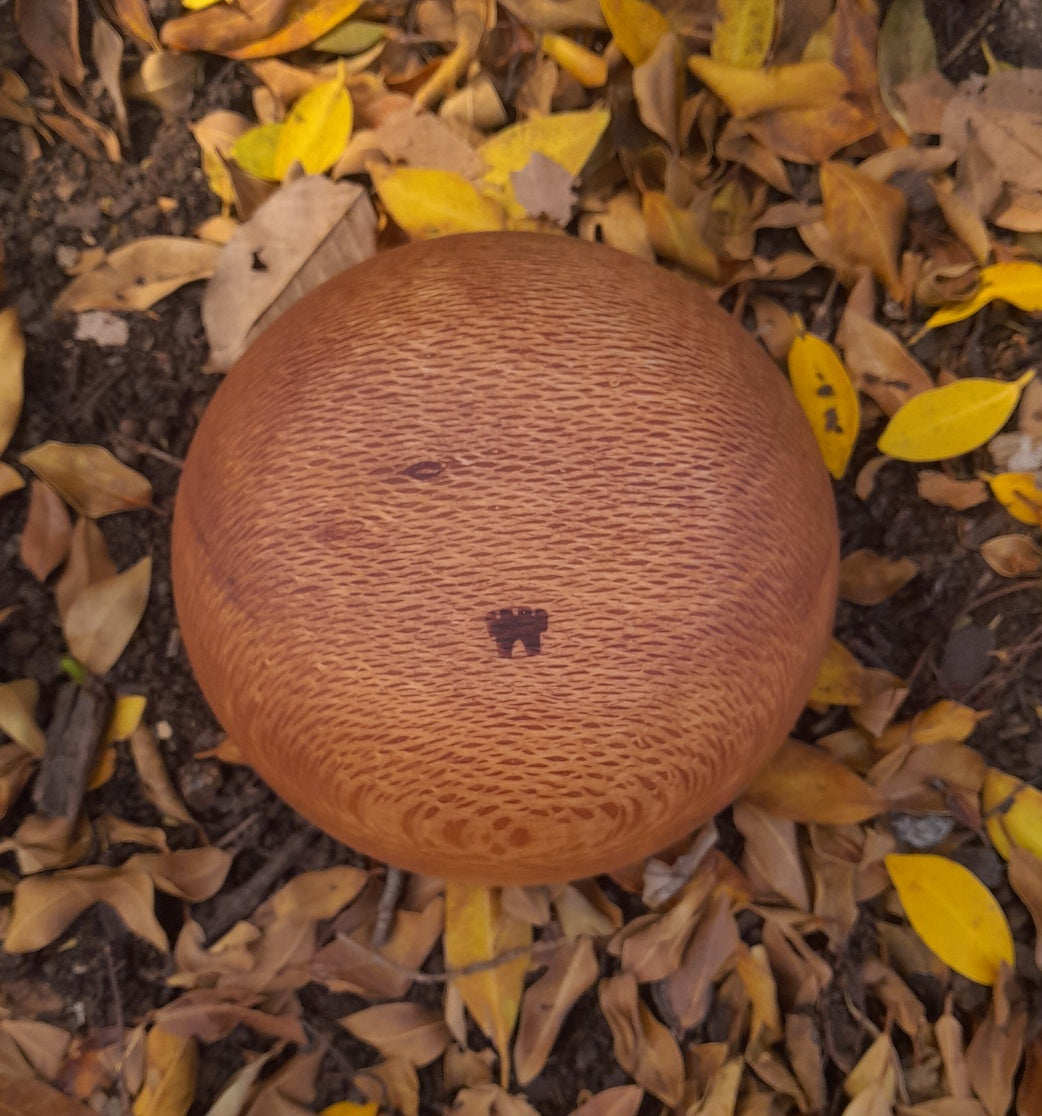Silky oak wooden eating bowl