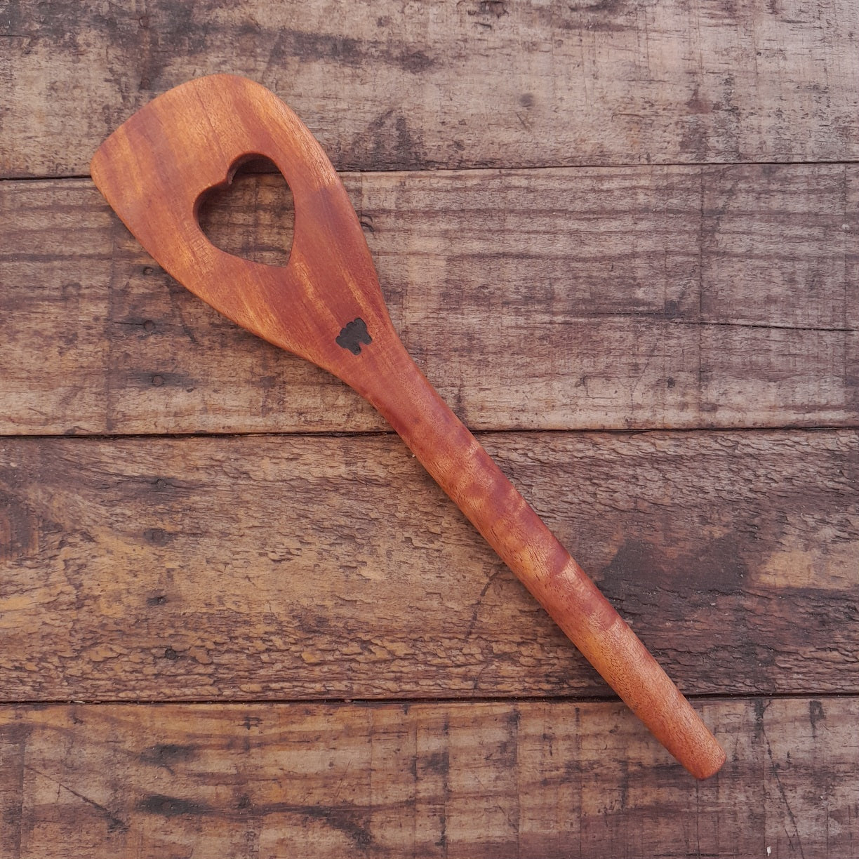 Wooden spoon spatula - Queensland maple (figured)