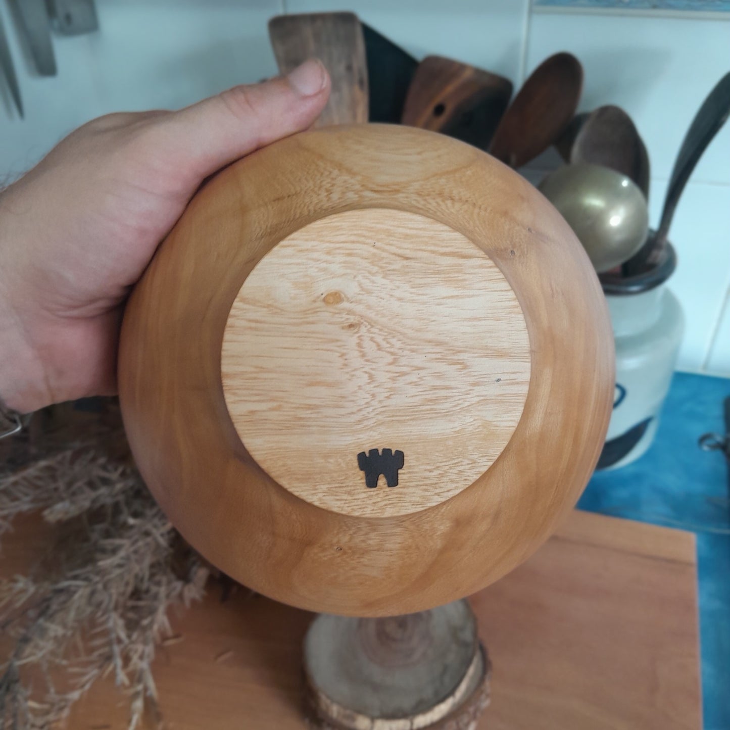 Jacaranda turned wooden bowl