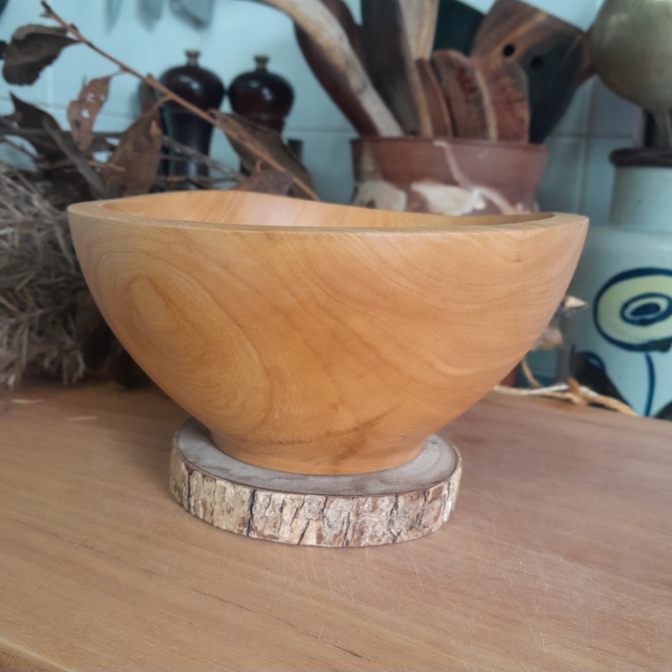 Jacaranda turned wooden bowl
