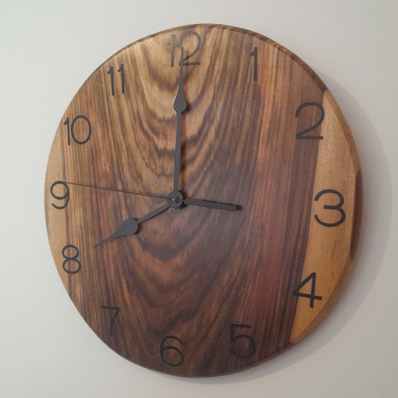Clock with German-made movement - Camphor Laurel