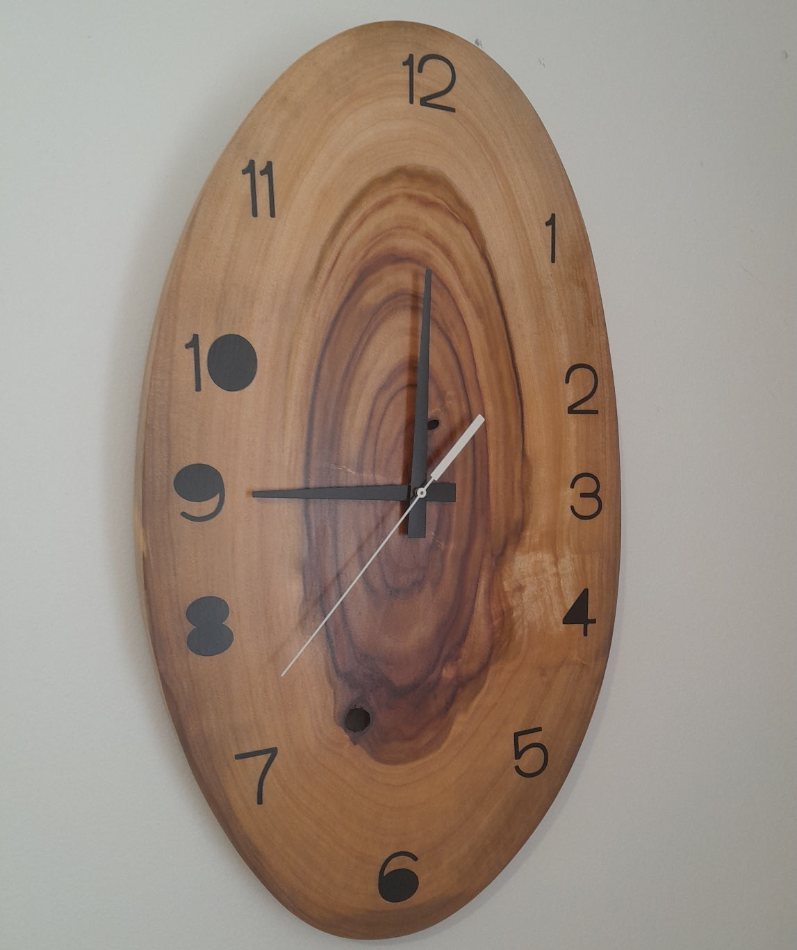 Clock with American-made movement - Tree Ring Camphor Laurel